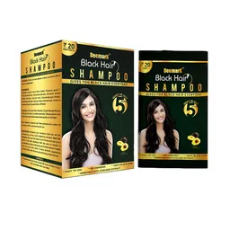DEEMARK Black Hair Color Shampoo For Instant Black & Shiny Hair - 450 ml-14