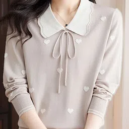 StyleCast Women Shirt Collar Pullover Sweater-picture-7