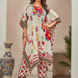 all about you Women Printed Regular Top with Trousers-43