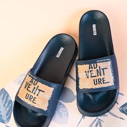 The Roadster Lifestyle Co Men Printed Casual Slip-On Sliders-17