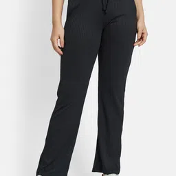 METTLE Women Striped Cotton Track Pants-32