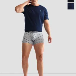 U.S. Polo Assn. Pack Of 3 Anti-Microbial Underwear Trunks - OET14-NGN-P3-38