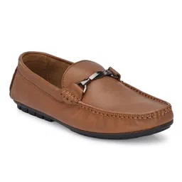 Egoss Men Leather Lightweight Slip-On Loafers-image-18