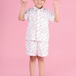 Nature Nook Kids Boys Printed Pure Cotton Shirt With Shorts-image-93