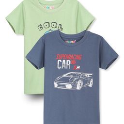 RASPY Boys 2 Printed Pure Cotton T-shirt-image-102