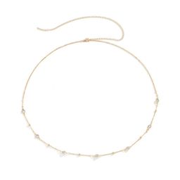 Fabme Women Gold-Plated Stones-Studded Waist Chain-image-81