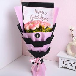 Birthday Celebration Pink Roses-image-67
