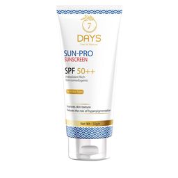 7 DAYS SPF50++ Sun Pro Sunscreen Cream with Aloe Vera Leaf - 50 g-50