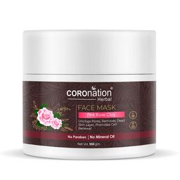 COROnation Herbal Pink Rose Clay Face Mask for Cell Renewal 100 g-51