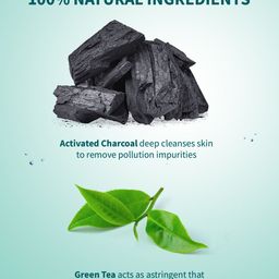 Himalaya Pollution Detox Charcoal Face Scrub with Green Tea To Exfoliate Impurities - 50g image 3
