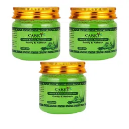 CARET ORGANIC Set Of 3 Neem & Aloe Vera Gel - 100 g Each-2