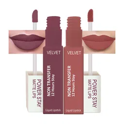 PERPAA Set Of 2 Waterproof Liquid Matte Power Stay Lipstick 100gm-6