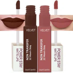 PERPAA Set Of 2 Waterproof Liquid Matte Power Stay Lipstick 100gm-5