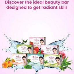 ROSA Set Of 3 Rose & Glycerin Gel Soaps - 100 gm Each image 3