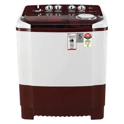 LG 8 kg 5 Star Semi Automatic Washing Machine with Lint Filter (P8035SRAZ.ABGQEIL, Burgundy)-picture-3