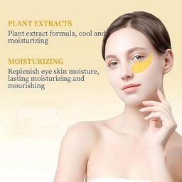 generic Eye Patches for Dark Circles with 24k Gold | 60 Pcs Eye Cooling Gel Pads | Hydrogel Eye Patch Mask with Collagen for Relaxing Eyes, Reducing Puffiness & Wrinkles image 5