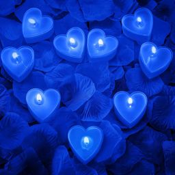 Blue Heart Glass Grape Aroma (Set of 12) Scented Candles by Aromatic Fables-image-57