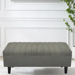 arra Soho Velvet Bench in Grey Colour-picture-9