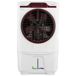 VOLTAS JetMax T 70 Litres Desert Air Cooler with Turbo Air Throw (Smart Humidity Control, White & Burgundy)-picture-0