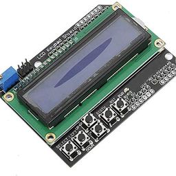 Electrobot 16x2 (1602) LCD Keypad Shield - Blue Backlight image 1