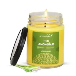 aromahpure Lemongrass Aroma Yellow Soy Wax Scented Candle-picture-19