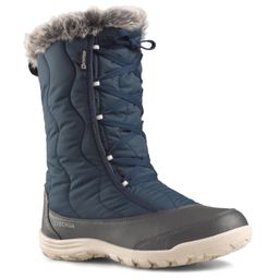 Women High Ankle Winter Boots with Snow Grip Blue - SH500-image-4