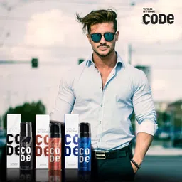 Wild stone Men Set of Code Chrome + Copper + Titanium Body Perfume Deodorants - 150ml Each image 2