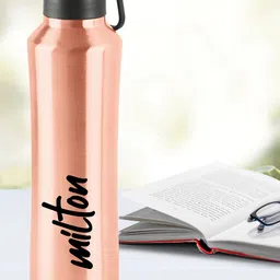 Milton Gulp 900 Rose Gold Thermosteel 24 Hours Hot or Cold Water Bottle 770 ml-image-88