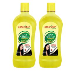 COROnation Set Of 2 Soya Protein Herbal Shampoo with Active Conditioner 1000ml-0
