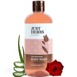 Just Herbs Organic Wild Indian Rose Rejuvenating Body Wash 300 ml-27
