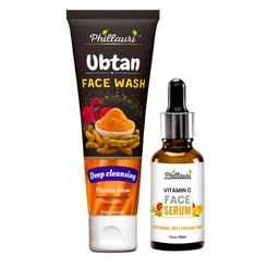 Phillauri Set of Ubtan Face Wash 60 ml & Vitamin C Face Serum 30ml-13