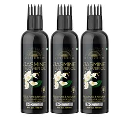 Desi Crew Set Of 3 100% Pure & Natural Jasmine Flower Oil For Hair & Skin - 100 ml Each-13
