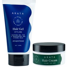 ARATA Natural Hair Gel & Hair Cream Combo 250 ml-55