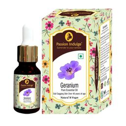 Passion Indulge Natural & Vegan Geranium Pure Essential Oil for Anti Aging - 10 ml-40