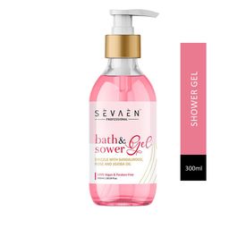 SEVAEN Bath & Shower Gel - Drizzle with Sandalwood, Rose & Jojoba Oil - 300ml-13