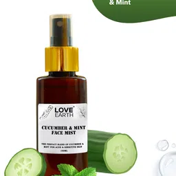 LOVE EARTH Cucumber & Mint Face Mist Toner with Glycerin 100 ml-41