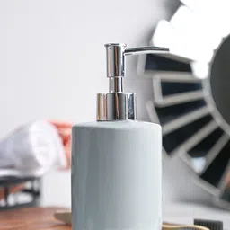 MARKET99 Blue Ceramic Soap Dispenser 350 ml-image-32