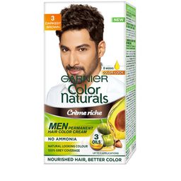 Garnier Men Color Naturals Darkest Brown Shade 3 Hair Colour- 30 ml + 30 g-55