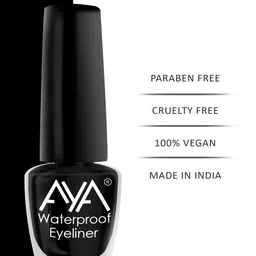AYA Set Of 2 Long Lasting 24 Hrs & Waterproof Liquid Eyeliner 5ml Each - Black + Blue image 5