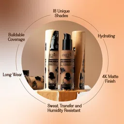Lovechild Masaba Lights Camera 4K Matte Finish Liquid Foundation 30 ml - Almond Rom Com 12 image 5