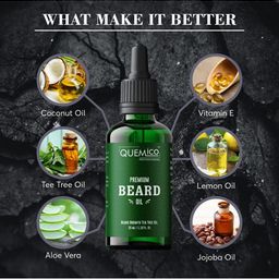 Quemico Professionnel Men Set of 2 Beard Growth Essential Oil - 35ml each image 5