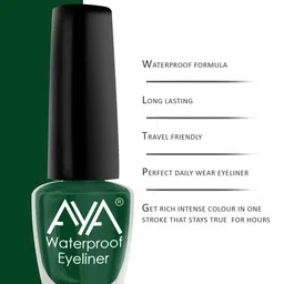 AYA Set Of 2 Long Lasting 24 Hrs & Waterproof Liquid Eyeliner 5ml Each - Green image 5