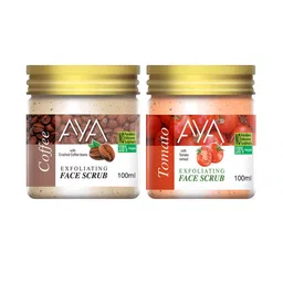 AYA Set Of 2 Coffee & Tomato Exfoliating Face Scrubs 100 ml Each-13
