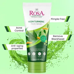 ROSA Set Of 2 Neem Turmeric Face Wash - 120 ml Each image 4