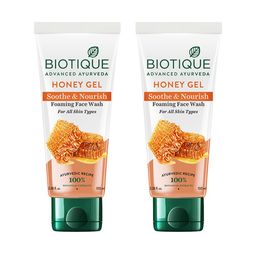 Biotique Set of 2 Bio Honey Gel Refreshing Foaming Face Wash - 100ml each-16