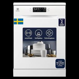 Electrolux UltimateCare 300 13 Place Settings Free Standing Dishwasher with Anti Flood System (White)-image-35