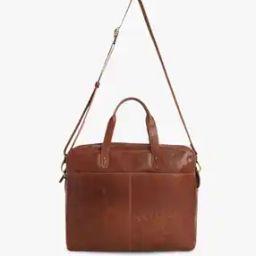 Men Brand Print Vintage Leather Laptop Bag-image-63