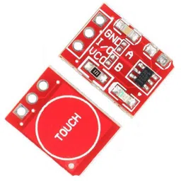 TTP223 1-Channel Capacitive Touch Sensor Module Red Color image 1