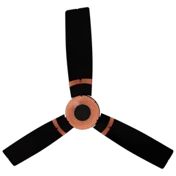 LUMINOUS Jaipur Tamra 3 Star 1200mm 3 Blade High Speed Ceiling Fan (Energy Saving, Abu Black)-image-55