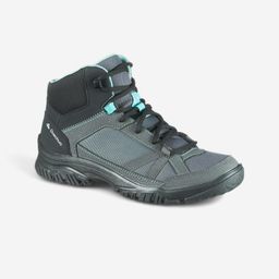 Women Mid Ankle Hiking Shoes Granite Grey - NH100-image-80